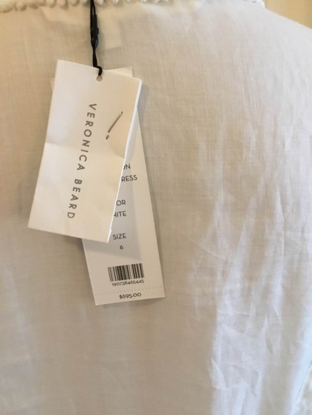 Veronica beard white embroidered linen dress / Brand new with tag - Picture 16 of 16